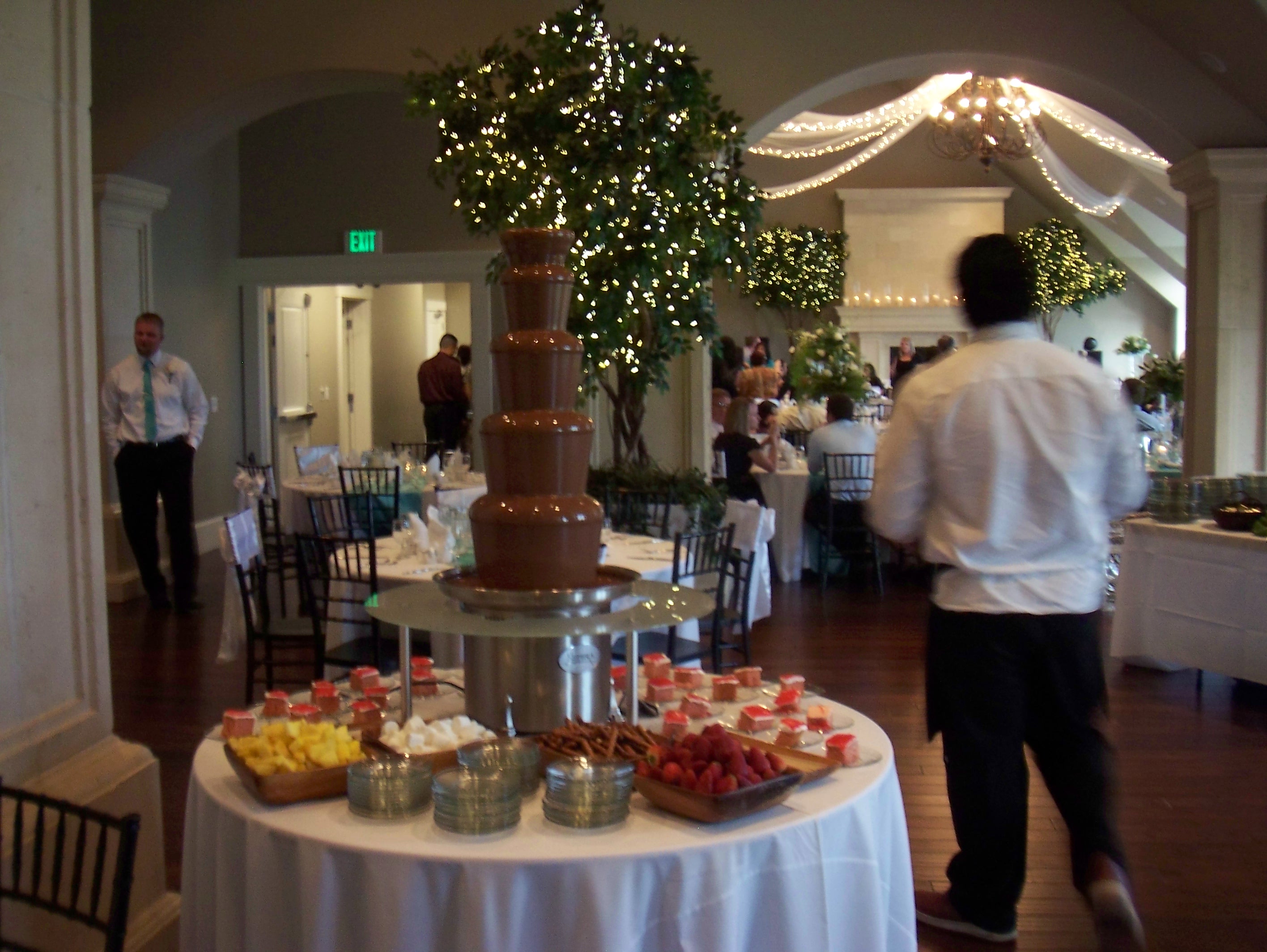 Luau Wedding Reception Utah Chocolate Fountains A Chocolate Affair